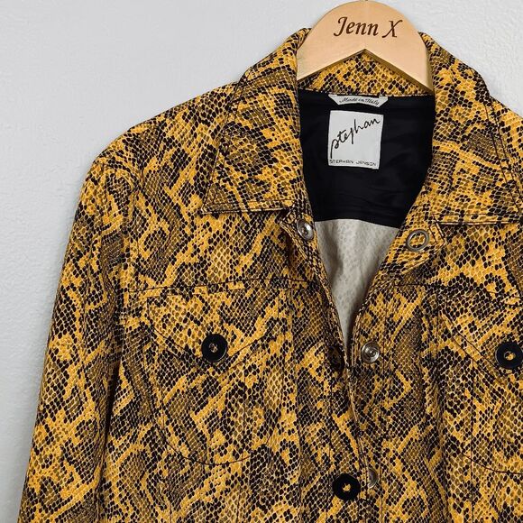 Stephan Janson Woman’s Animal Print Jacket Size 56 US 20 Vintage Made in italy - Picture 6 of 9